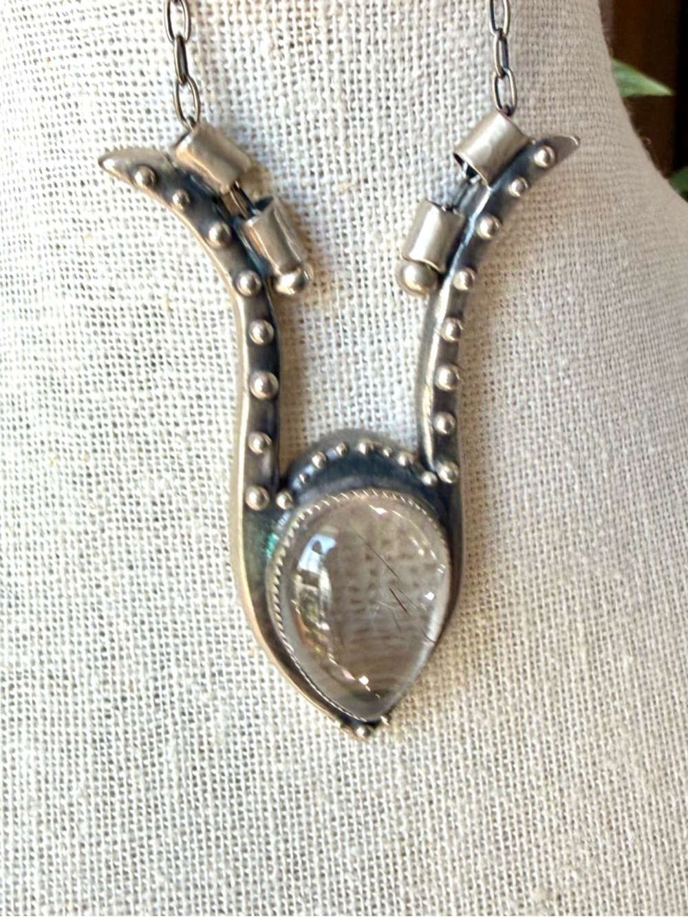 Acid Queen "Dejah" Necklace with Rutilated Quartz - Picture 7 of 11